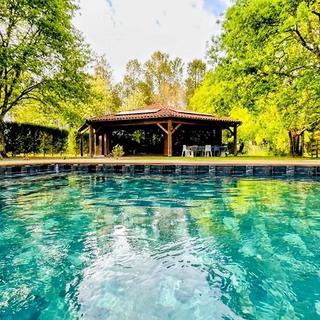 L Estanguet Maison Octogonale En Foret Rion-Des-Landes Ngoại thất bức ảnh