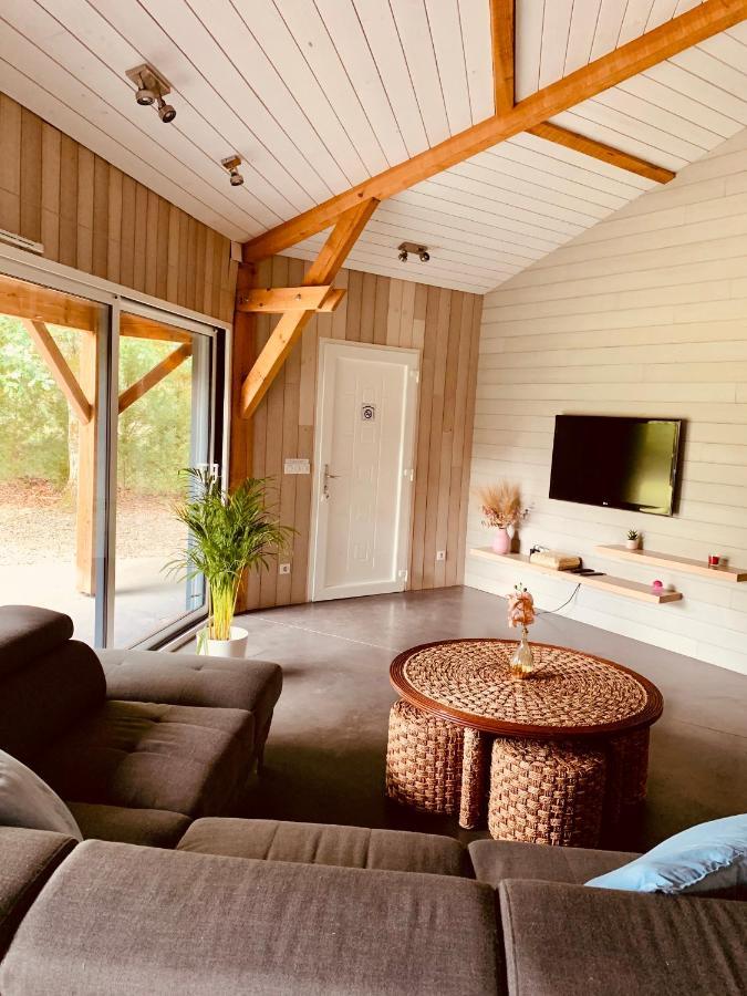 L Estanguet Maison Octogonale En Foret Rion-Des-Landes Ngoại thất bức ảnh