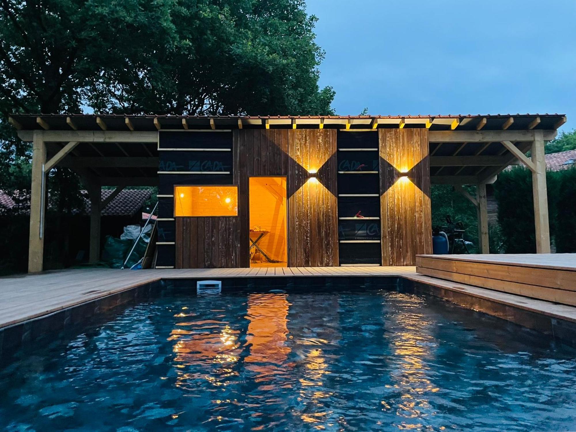 L Estanguet Maison Octogonale En Foret Rion-Des-Landes Ngoại thất bức ảnh